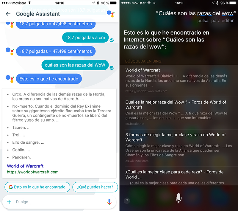 Muy bien Google Assistant. Mal, Siri, mal.
